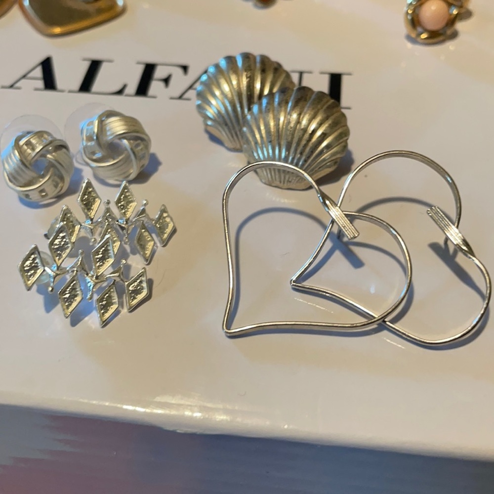 silver earring jewelry bundle